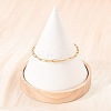 201 Stainless Steel Paperclip Chains Bracelets for Women LS-BJEW-G767-01E-G-2