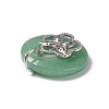 Natural Green Aventurine Pendants G-P484-01P-25-4