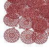 430 Stainless Steel Filigree Pendants STAS-T042-02C-1