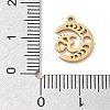 304 Stainless Steel Pendants STAS-R003-03G-02-3