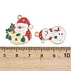 Christmas Alloy Enamel Pendants ENAM-G234-01G-4