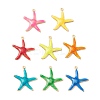 Rack Plating Brass Enamel  Pendants KK-B053-11G-1