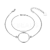 SHEGRACE Simple Design Rhodium Plated 925 Sterling Silver Bracelet JB227A-2