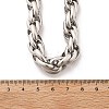 304 Stainless Steel Rope Chain Necklaces for Women Men NJEW-A033-04B-P-3
