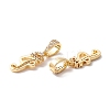 Eco-Friendly Brass Micro Pave Cubic Zirconia Pendants KK-K265-01G-I-2