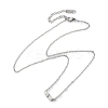 304 Stainless Steel Cable Chain Necklaces NJEW-A045-09P-4