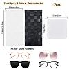 2Pcs 2 Colors PU Imitation Slip-in Leather Glasses Case AJEW-CN0003-26C-2