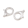 Brass Lobster Claw Clasps KK-H287-08F-P-2