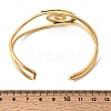 304 Stainless Steel Cuff Bangles for Women BJEW-P387-03G-5