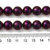 Electroplated Synthetic Magnetic Hematite Beads Strands G-I364-K01-03-4