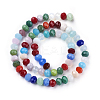 Electroplate Pearl Luster Plated Imitation Jade Glass Faceted Rondelle Beads Strands EGLA-F020-02-10mm-2