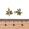 Brass & Glass Charms KK-F916-08G-03-3