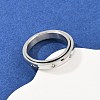 304 Stainless Steel Rhinestone Rotating Finger Rings LS-RJEW-A074-01C-P-1