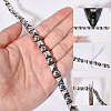 2.5 Yards Stainless Steel Rivet Studed Cord with Adhesive Back OCOR-CA0001-31A-3