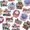 18Pcs 9 Styles Printed Acrylic Pendants OACR-FS0001-74-3