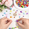 800Pcs 3 Styles Cross Theme Acrylic Beads MACR-PA0001-45A-3