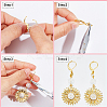 60Pcs 304 Stainless Steel Leverback Earring Findings STAS-SP0001-21G-6