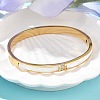 304 Stainless Steel Rhinestone Bangles for Women BJEW-Z092-07G-3