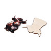 12Pcs UV Single Face Printed Wood Cattle Pendant Decorations WOOD-N020-05-3