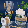 Golden Iron Rhinestone Strass Chains CH-WH0009-04G-01-4