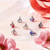 48Pcs 6 Color Tibetan Style Alloy Charms FIND-SC0002-12-4