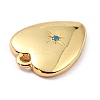 Brass Micro Pave Cubic Zirconia Charms LS-ZIRC-I054-14G-06-2