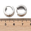 304 Stainless Steel Polishing Effect Hoop Earrings EJEW-M001-36GP-A-5