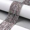 Transparent Electroplate Glass Beads Strands GLAA-H021-01A-HP02-3