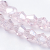 Transparent Electroplate Glass Beads Strands LS-EGLA-A039-T4mm-B26-3