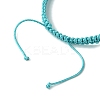 Ocean Theme Starfish Tortoise Synthetic Turquoise Beaded Anklets for Women AJEW-AN00554-02-3