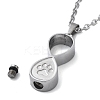 304 Stainless Steel Infinity Pet Urn Ashes Necklaces STAS-Z106-02P-5
