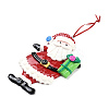 Christmas Santa Claus Handmade Polymer Clay Pendant Decorations LS-HJEW-P017-01F-2