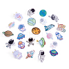 Yilisi 24Pcs 24 Style Plastic Brooch for Backpack Clothes JEWB-YS0001-05-7