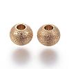 Ion Plating(IP) 304 Stainless Steel Textured Beads STAS-P108-06G-1