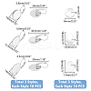 DIY 304 Stainless Steel & Glass Leverback Earring Jewelry Kits DIY-UN0006-06-3