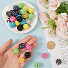 80Pcs Resin Rhinestone Beads RESI-SC0003-28-3