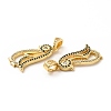 Brass Micro Pave Cubic Zirconia Pendants KK-H441-16G-3