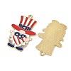 Easter Alloy Enamel Pendants ENAM-I082-02G-07-2