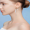 1Pair Alloy Rhinestone Stud Earrings EJEW-LP0012-02G-1