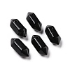Natural Obsidian Double Terminal Pointed Pendants G-C007-02A-07-1