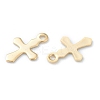 304 Stainless Steel Tiny Cross Charms STAS-H149-01G-2