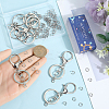 Iron Keychain Clasps DIY-SC0027-06-3