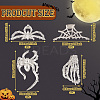 4Pcs 4 Style Halloween Alloy Claw Hair Clips for Women Girls AJEW-TA0001-90-3