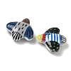 Spray Painted Alloy Beads FIND-Z109-01E-2