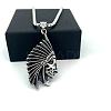 Vintage Native American 304 Stainless Steel Pendant Men’s Necklaces AR3449-3
