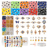 DIY Evil Eye Bracelet Making Kit DIY-TA0004-42-19