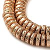 Electroplated Natural Lava Rock Beads Strands G-I360-A03-02-3