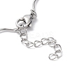 Non-Tarnish 304 Stainless Steel Twist Bar Link Chain Bracelet BJEW-K226-06P-3