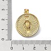 Brass Micro Pave Clear Cubic Zirconia Pendants KK-A221-28A-G-3