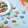 48Pcs 12 Styles Opaque & Transparent Resin Pendants RESI-TA0001-82-5